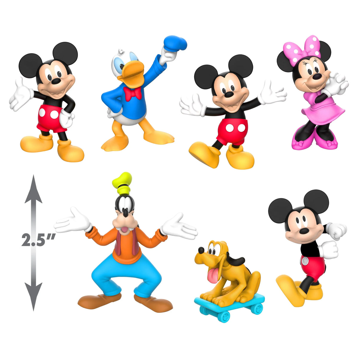 3 Officially Collectible Junior Disney Up, and Mickey Ages Kids Set, Gifts Figure Presents Toys Mouse for Licensed