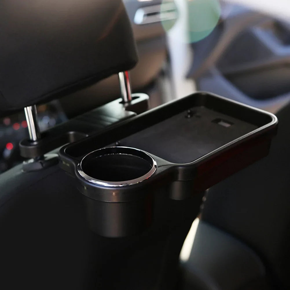 Mount Travel (Black) Food Cup Back Rear Stand Holder Tray Table Seat Car Folding Drink Universal Desk