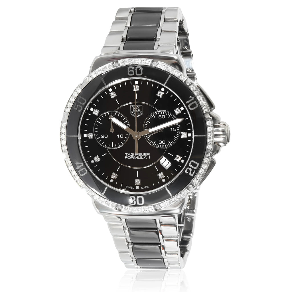 CAH1212.BA0862 Pre-Owned Formula Unisex Steel/Ceramic 1 in Tag Watch Heuer Stainless