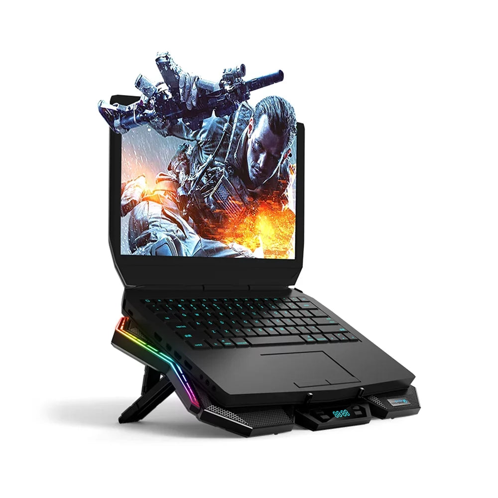 K40 Fans, and Cooler Laptop Stand Adjustable 6 Design Wind Speed, Mute with COOLCOLD
