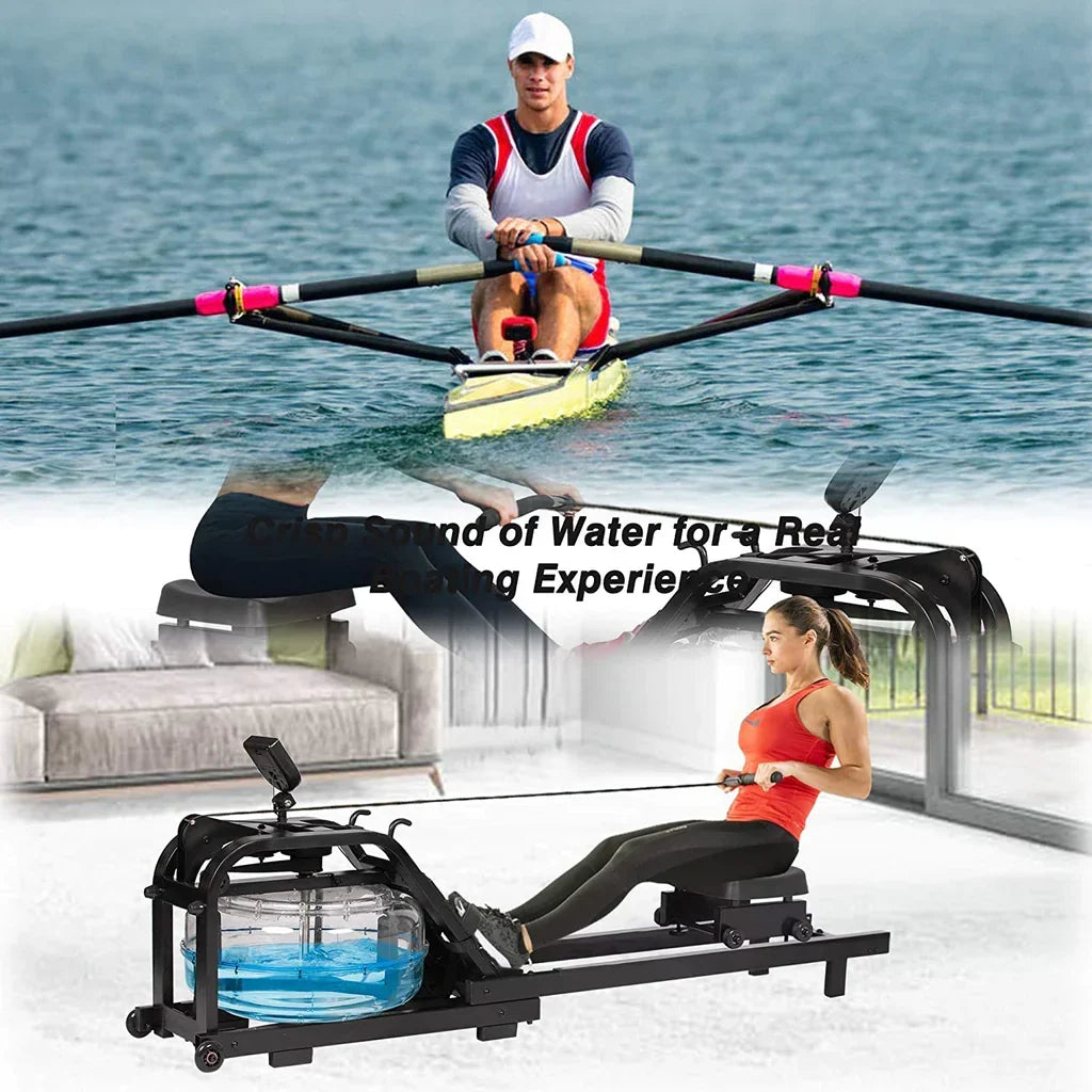 with Aqua rowing workout! water the - - Machine blue power 50.0 a - Monitor of Rowing Single LCD Water for full-body Experience - Digital