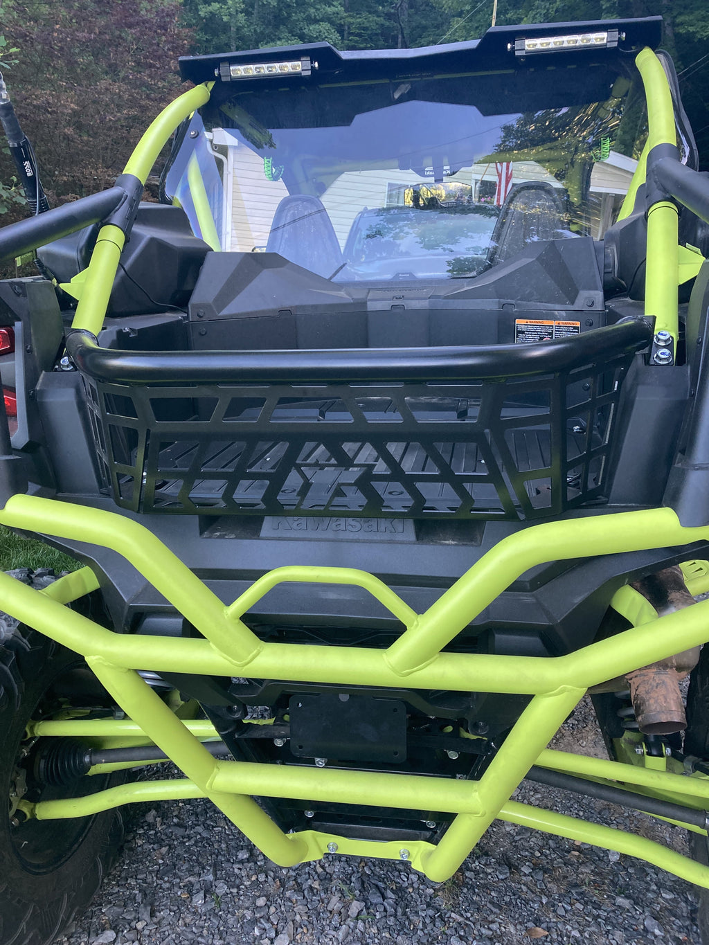 Kawasaki Steel 21 Teryx for Tailgate 22 Coated Black Powder Enclosure 20 1000 Bed Kojem Barricade KRX Rack Luggage 23 Cargo