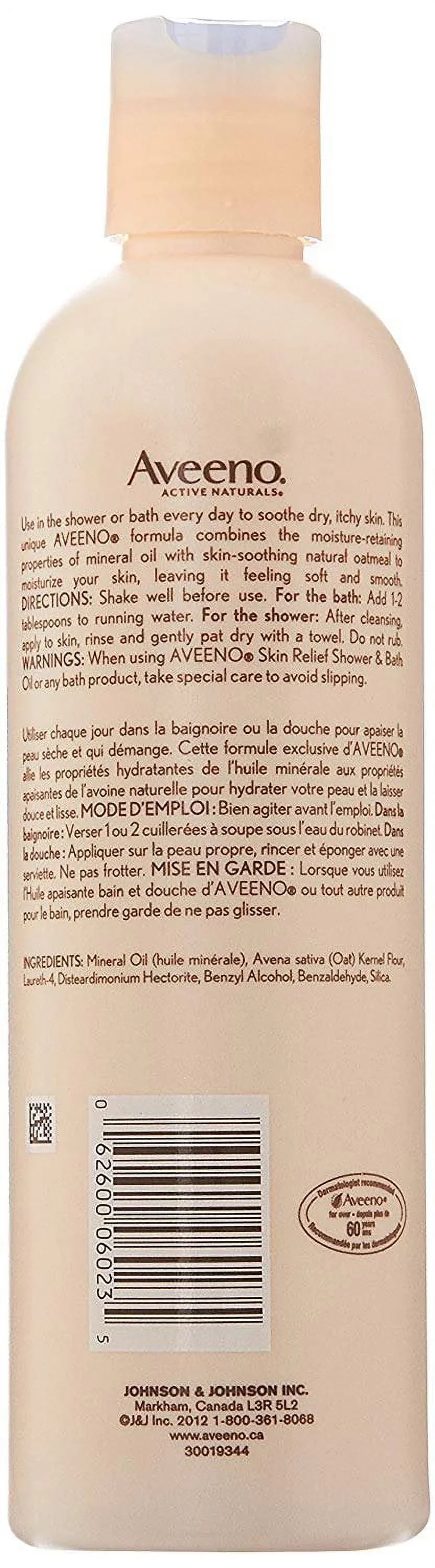 10 oz Aveeno Shower Bath Relief Oil Skin