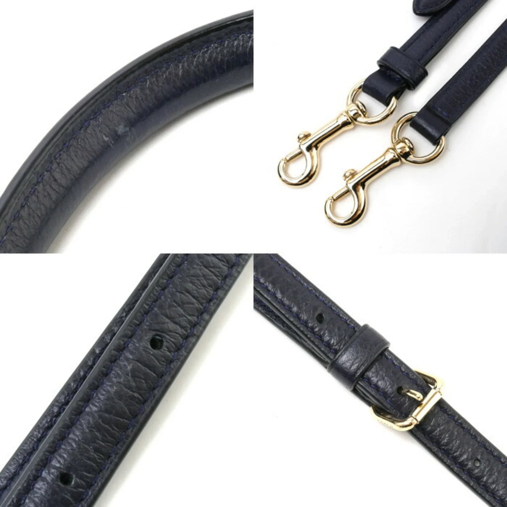 COACH 30 Mercer 2Way (Good) Pre-Owned Shoulder Satchel 37575 Navy Women's Bag