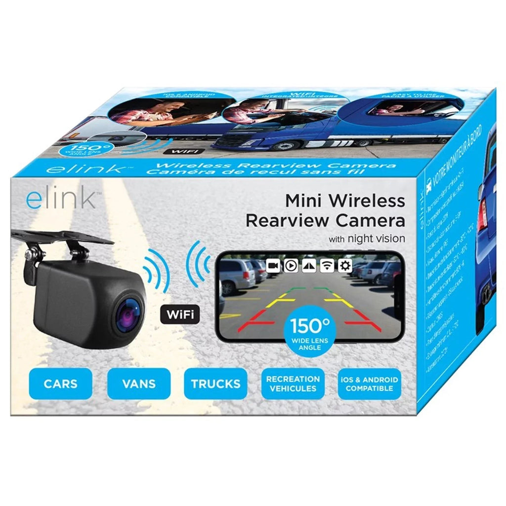 Elink Camera Backup Black Vision, Wireless Night - with