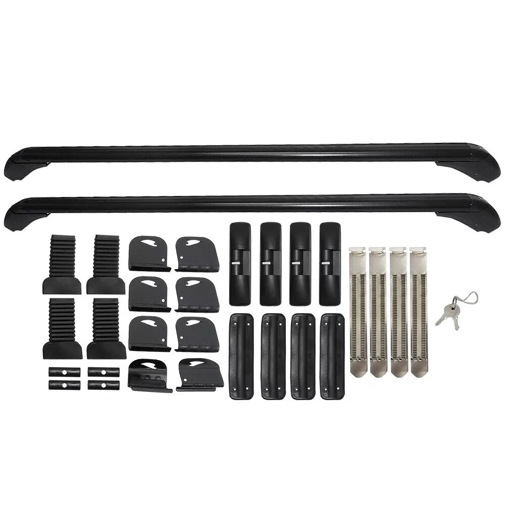 Rack Universal ZXMT Rail Luggage Carrier Baggage 2Pcs Fit Car Cross Roof for