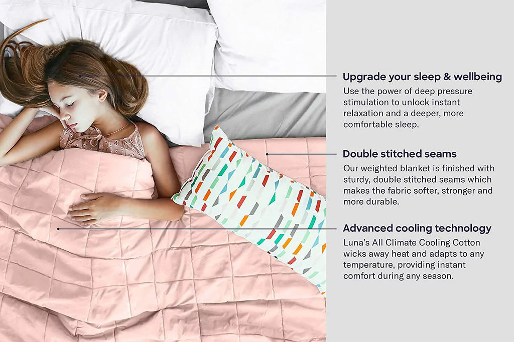 x Kids, Pink 10 Twin 60"), Cotton Luna (41" lbs, for Weighted Blanket