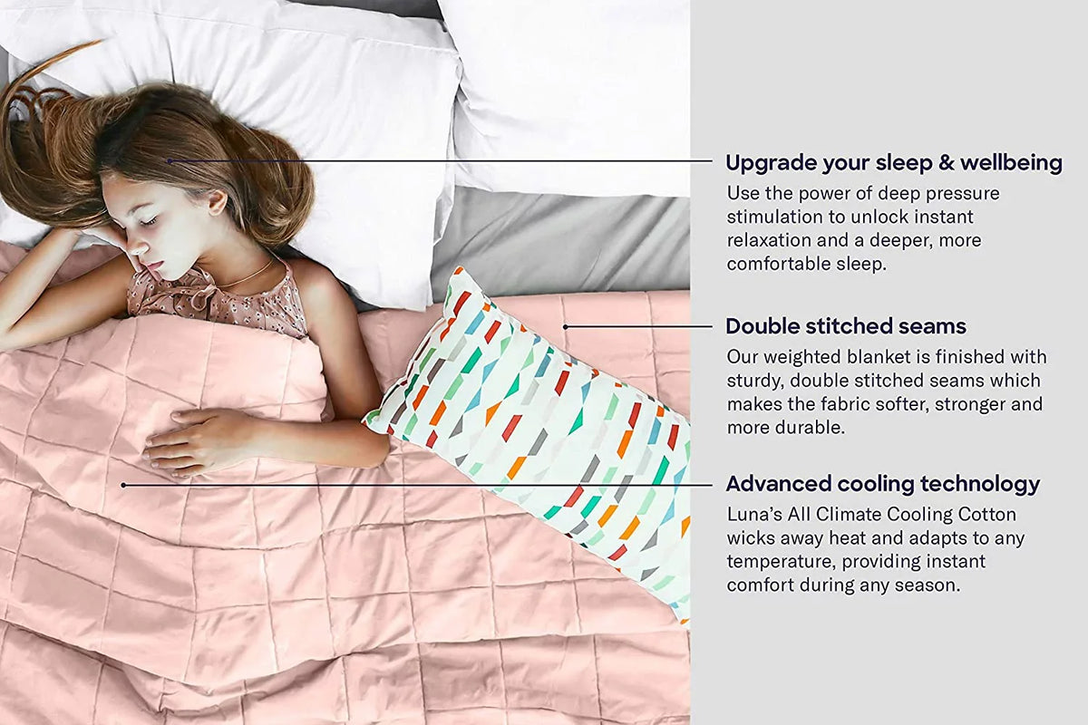 x Kids, Pink 10 Twin 60"), Cotton Luna (41" lbs, for Weighted Blanket