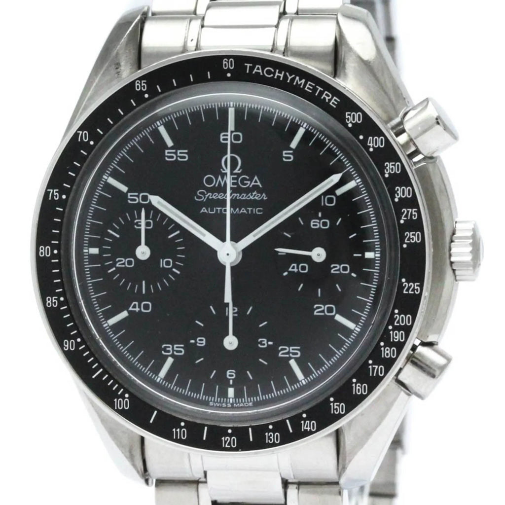 3510.50 Speedmaster (Good) Pre-Owned Polished Steel Mens Automatic Watch BF565452 OMEGA