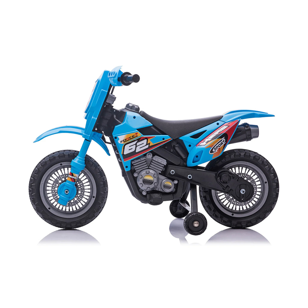 '- 3 Wheels Unisex Blazin' and Operated Ages up. Bike 6V - Battery Years Toy 1.8 Blue Mph Max Dirt