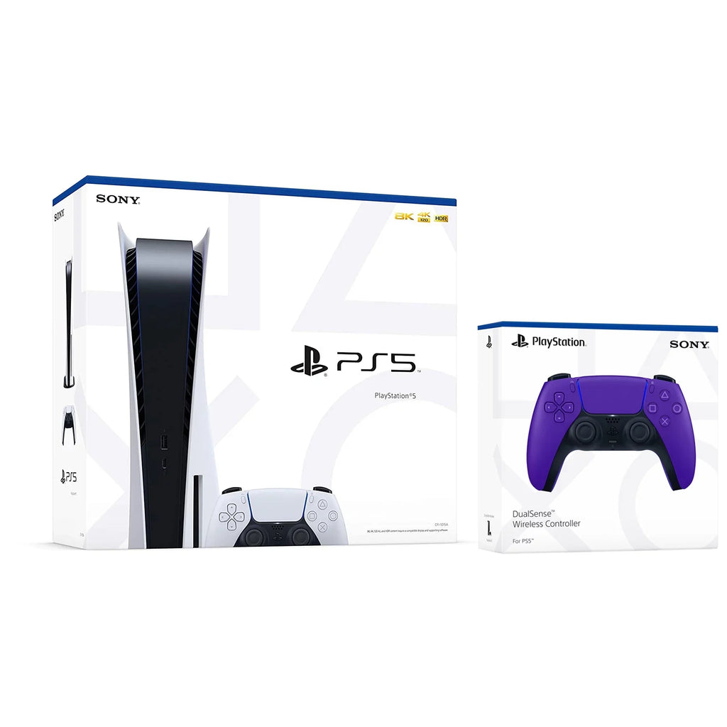 Purple Controller DualSense with Sony Disc (Sony Bundle Disc) PS5 Galactic Extra 5 Version - Playstation
