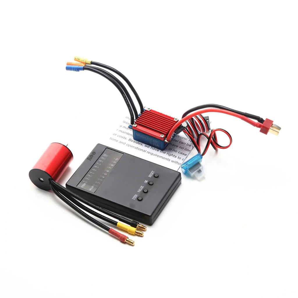 Motor 25A Brushless Brushless 118 4800KV 4P RC Servo Truck Sensorless Programming Speed Car Electric Controller for 116 S2435 2.2KG ESC