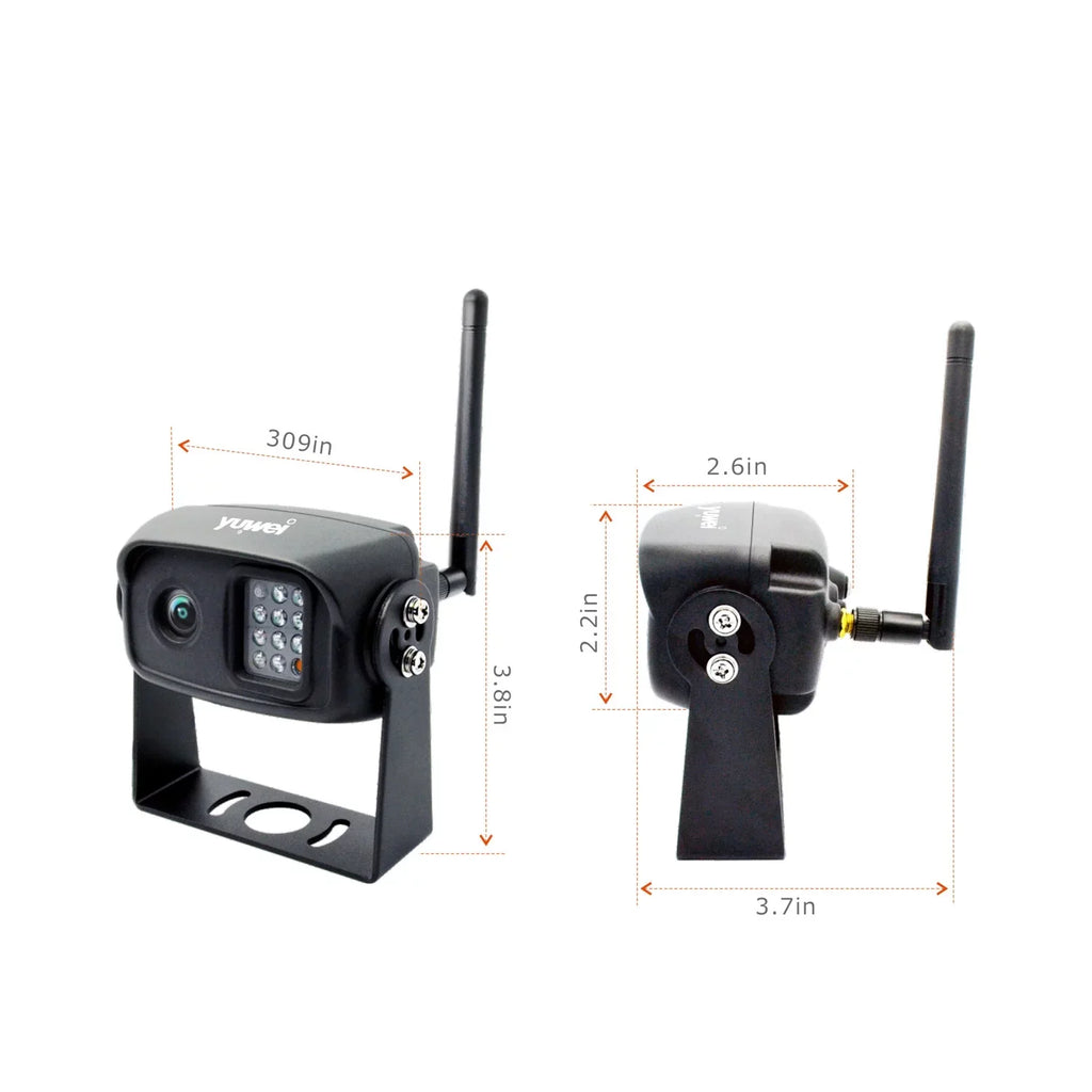 Nightvision YW-0629 Trucks, Black Cars, in Color Wireless Trailers and for RVs, Advanced Backup Yuwei with Camera and