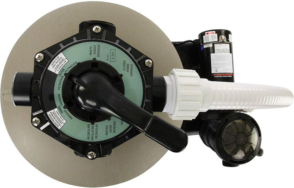 Force with Above-Ground Clear Pump Rx 1 Extreme Sand 19" Pool HP Radiant Filter