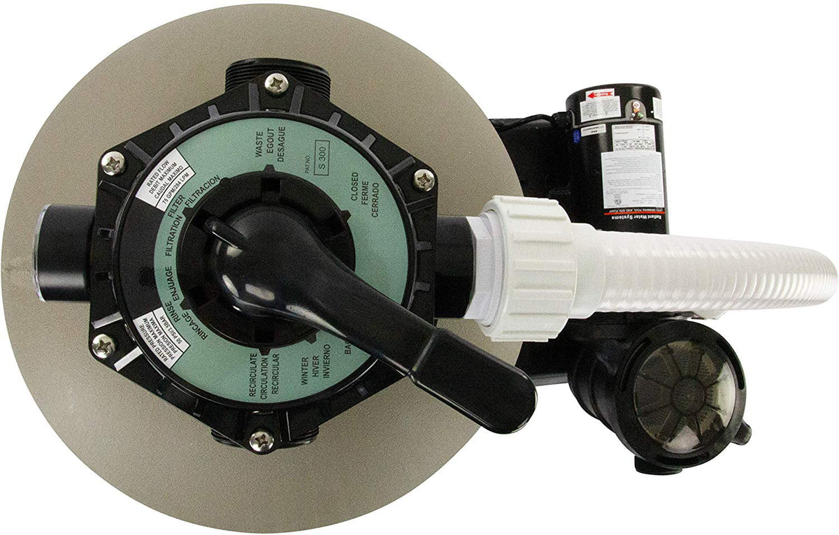 Force with Above-Ground Clear Pump Rx 1 Extreme Sand 19" Pool HP Radiant Filter