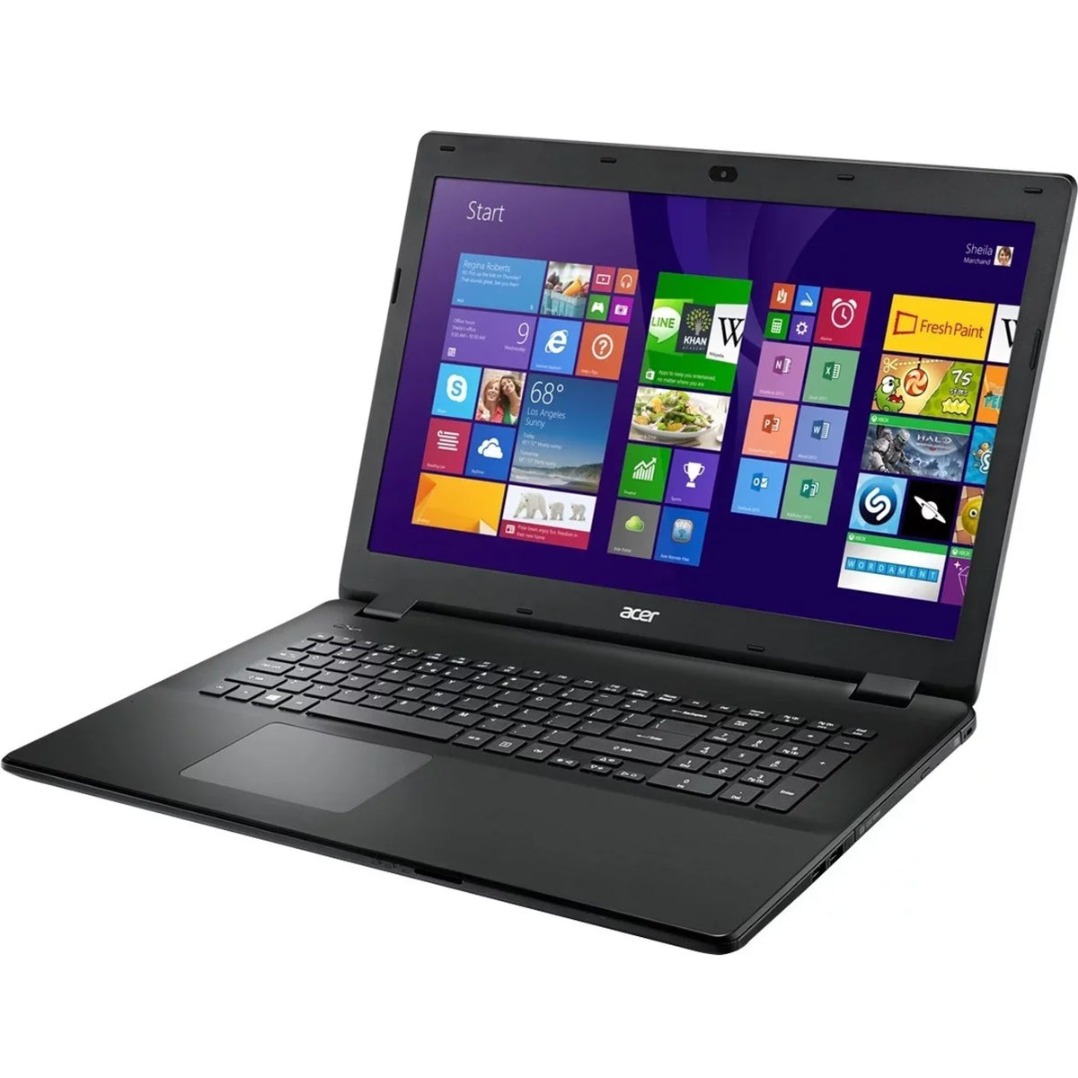 17.3" Laptop, 8.1, Windows Acer HD, E5-721-64T8 AMD A6-6310, Aspire 500GB A-Series
