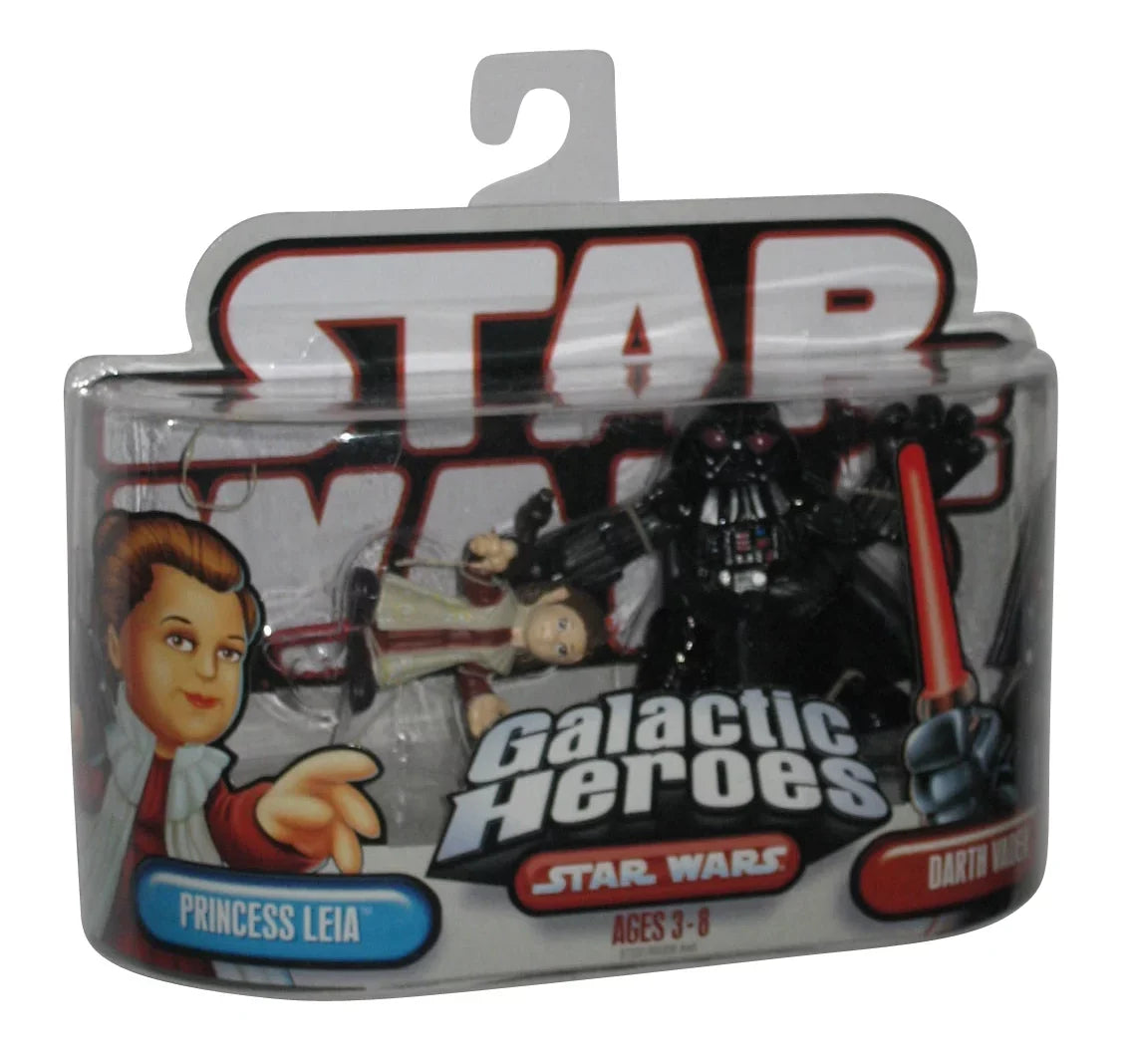 (2006) Hasbro Darth Leia Set Heroes Wars Galactic Figure Star & Vader Princess