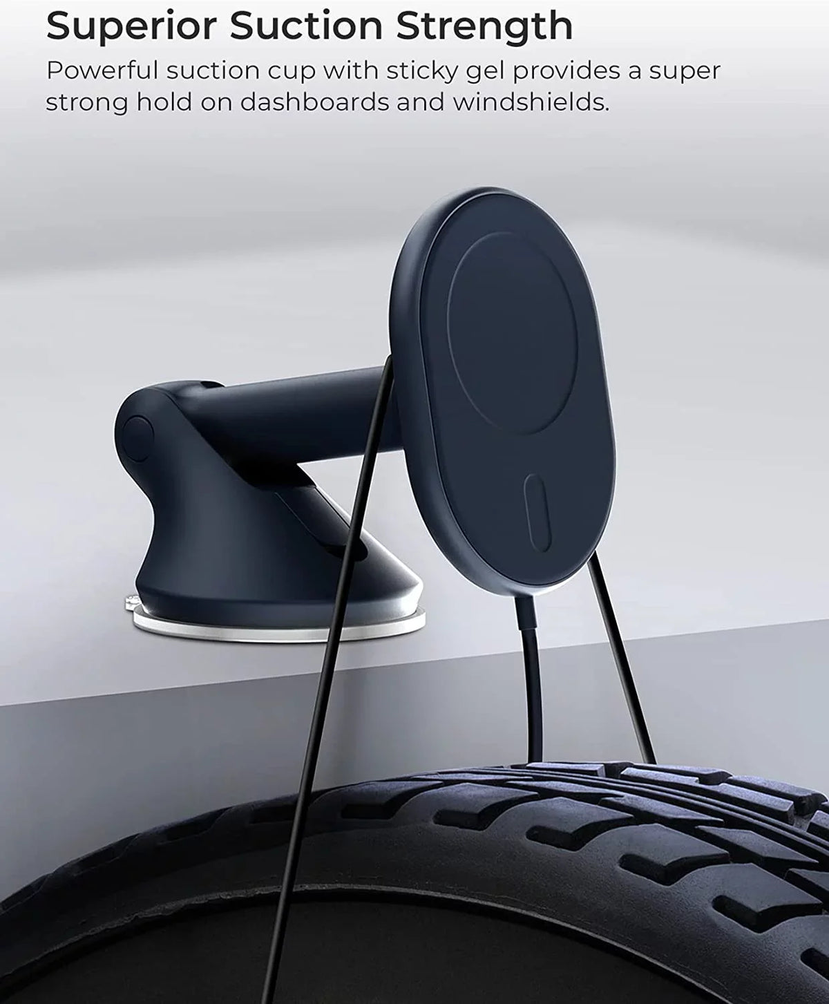 Black, & Mount, Wireless Windshield MagSafe Velox Magnetic Charging iOttie Plastic Dash Compatible