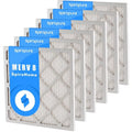 18X20X1 SpiroPure (6 8 in Filters USA Air Pack) Pleated Made MERV -