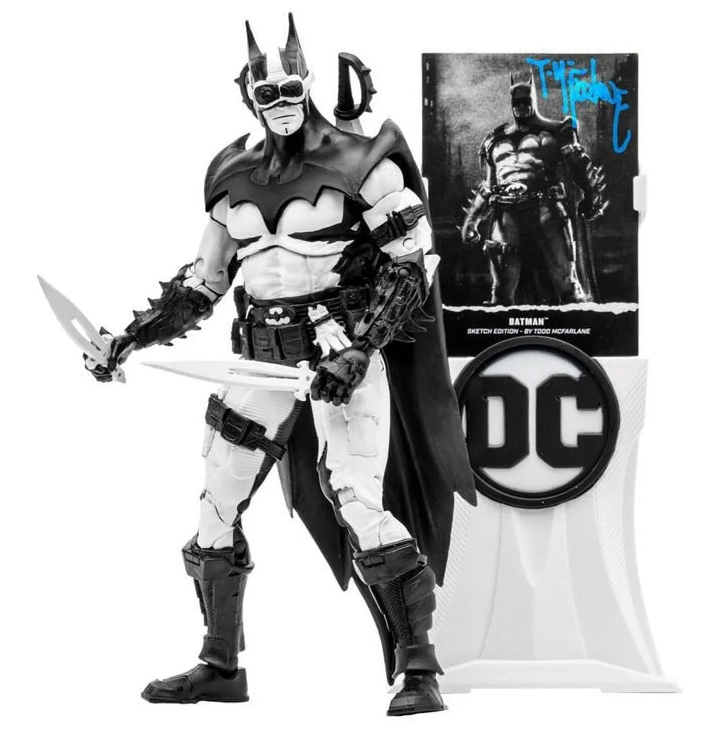 EE Label Gold Sketch Exclusive Action Multiverse DC Figure 7" Batman Edition