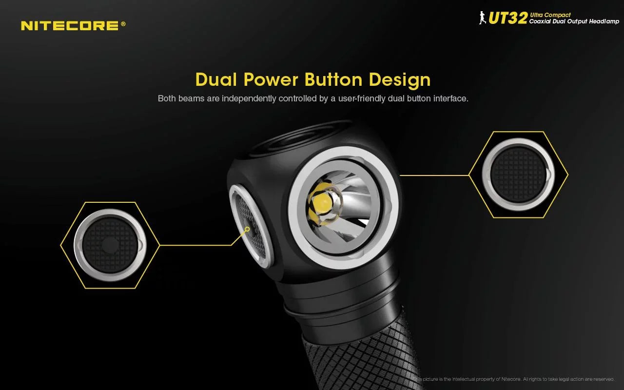 Pocket Emitter Gray) Bundle: Warm White) Light Headlamp-(5700K, TUP Battery Nitecore UT32 and Rechargeable (Black Dual 1XNL1834 Value Cool or with Intelligent White)-(3000K,