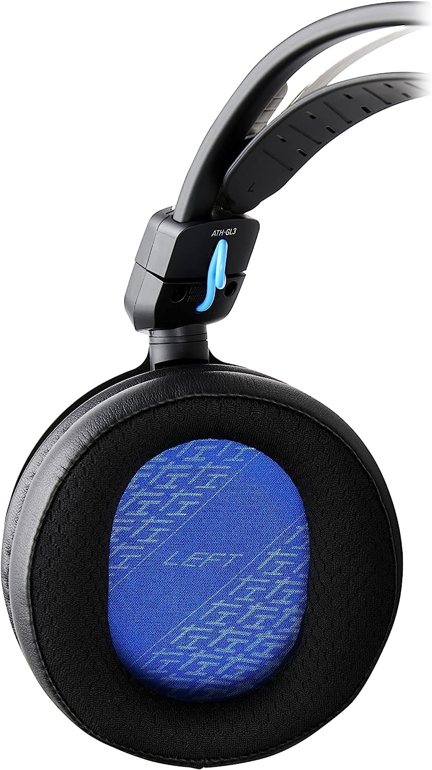 Audio 1 Coverage Year Gaming Protect Closed-Back Technica by (2022) - Wired Black/Blue Epic with ATH-GL3BK an Additional Headset
