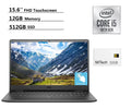Card, Core i5-1035G1, 10, Webcam, HDMI, Inspiron 15.6"FHD with RAM, MiTech Intel DDR4 Touch Laptop, 512GB Bluetooth, Windows Dell USB 12GB WiFi, 32GB SSD, Black