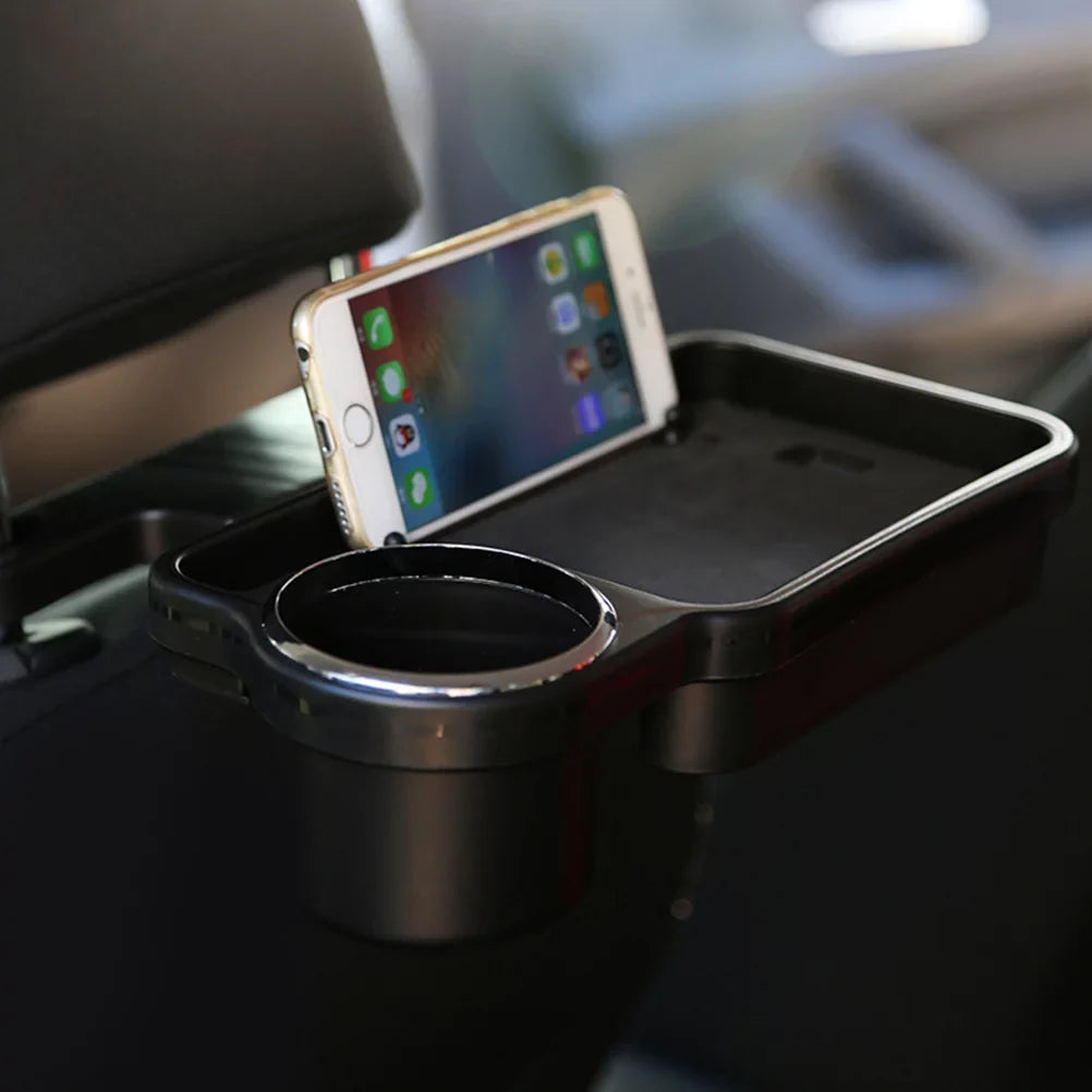 Mount Travel (Black) Food Cup Back Rear Stand Holder Tray Table Seat Car Folding Drink Universal Desk