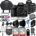 (Black) Lens Nikon Card VR 18-55mm 2 Bundle Digital + Memory D7500 SanDisk ED 64GB and 20.9MP Lens Camera DSLR 70-300mm Pcs W/