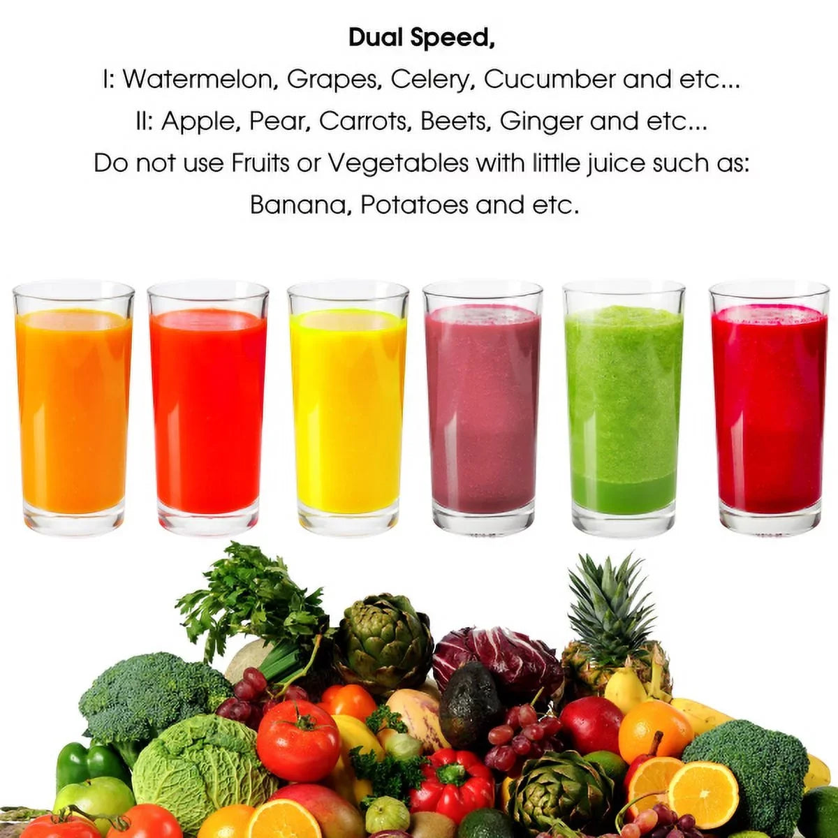 Dual-Speed Juice Wide-Mouth Centrifugal With Silver Machine Megachef Juicer,