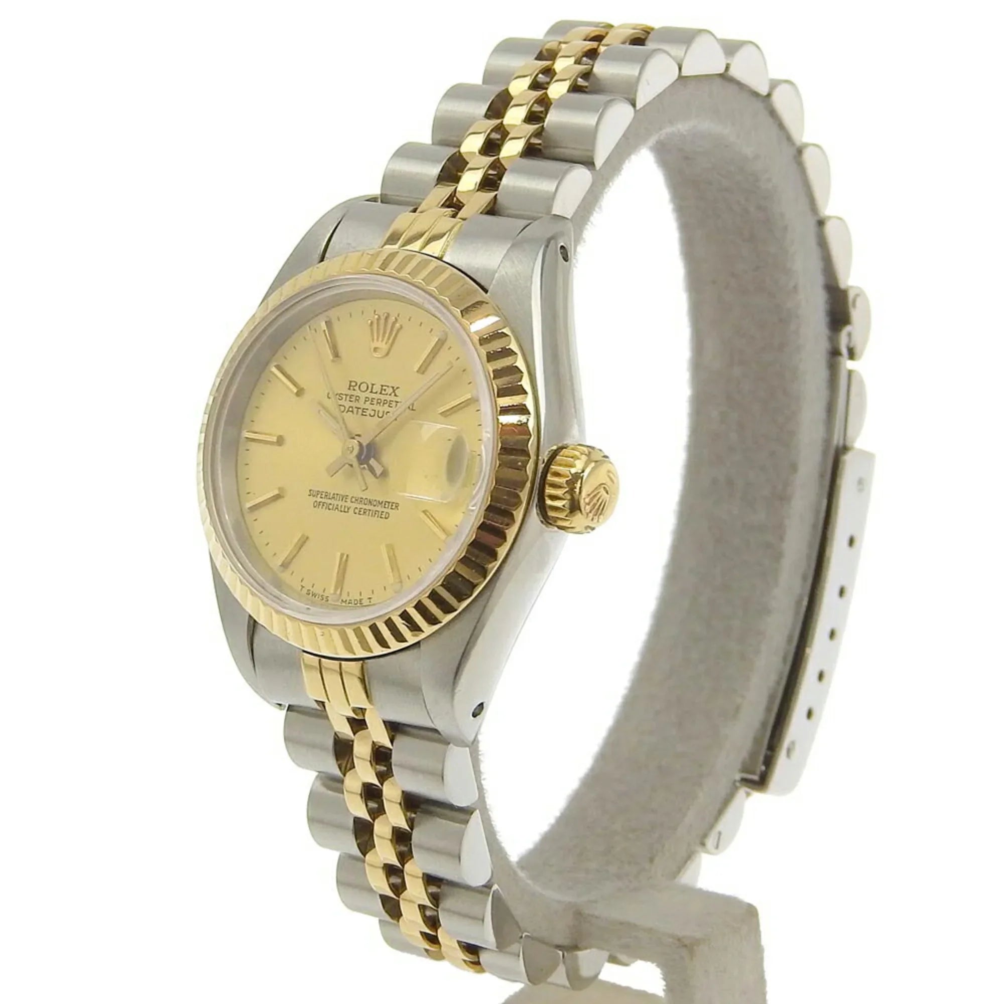(Like 54g dial champagne gold 98 New) series Datejust watch automatic 2023/09 combination 79173 Pre-Owned Rolex
