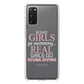 for DistinctInk - / Tempered Case Acrylic Real Screen Hybrid 5G Clear Shockproof Protector PLUS Scuba Go Back S20 Glass Girls Galaxy Screen) Diving TPU - (6.7" Bumper
