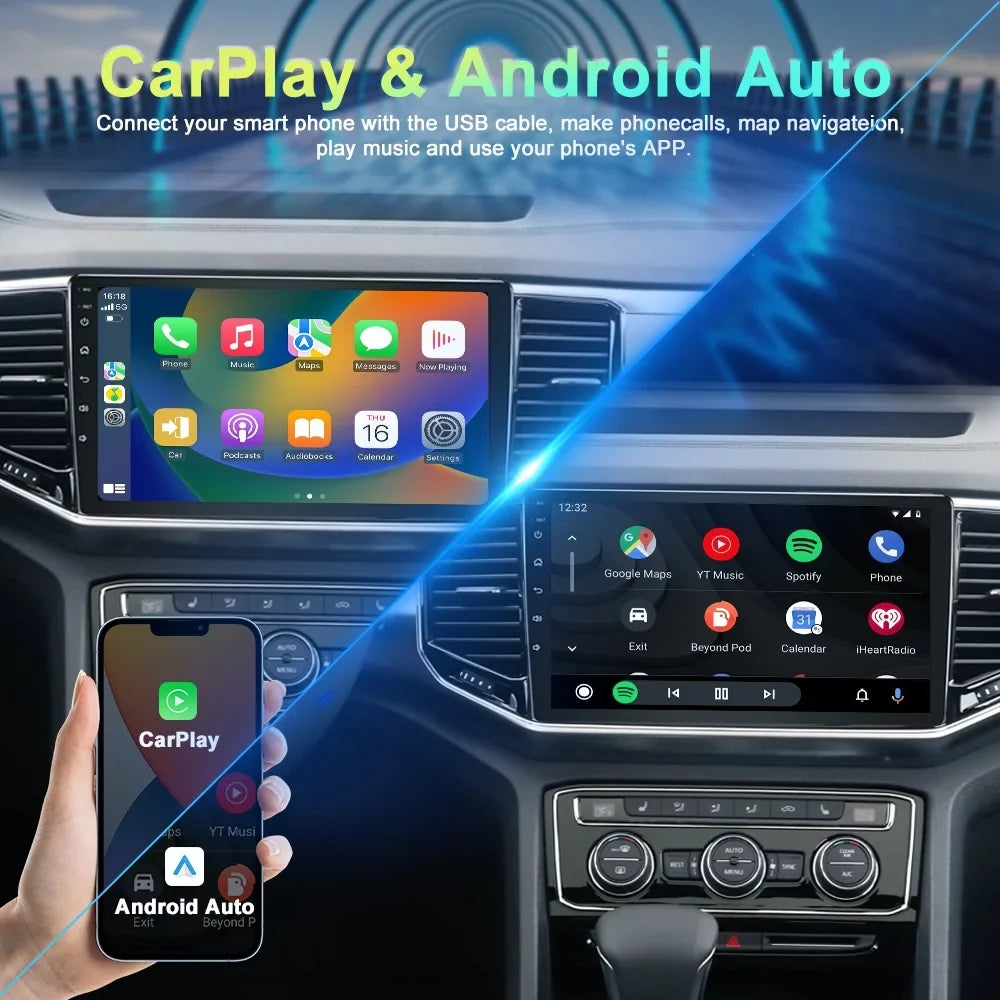 Camera with Head Backup Unit Tacoma Carplay GPS 2016-21 For 13 Toyota N300 4+32GB Android Bluetooth Radio