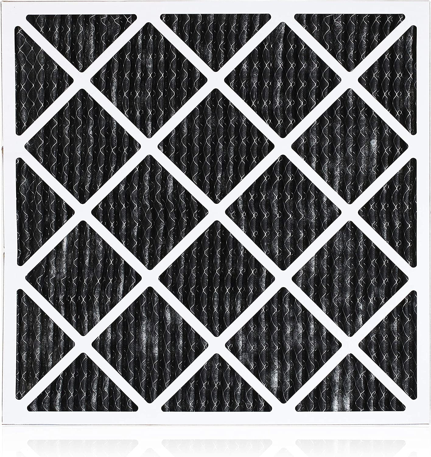 MERV Filterbuy (12-Pack) AC Eliminator Air Odor Furnace Pleated 12x12x1 Filters Activated with 8 Carbon HVAC