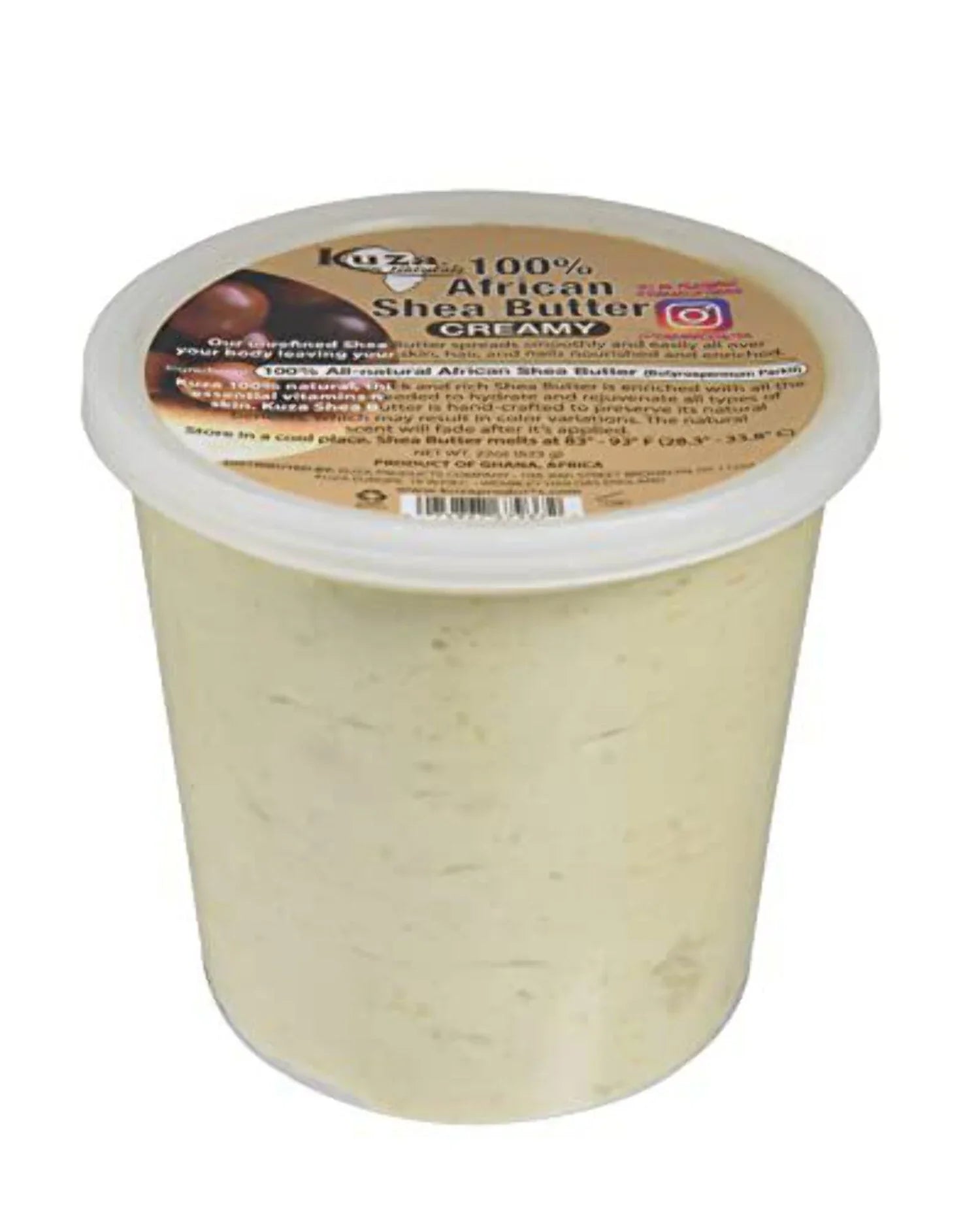 Kuza African Creamy) with Borututu 100% White Shea Pure (22 Ounce, Butter