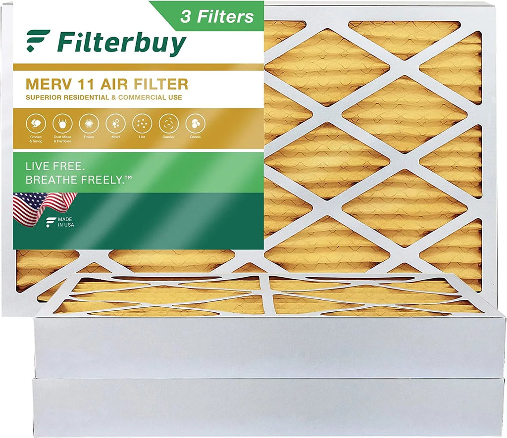 Pleated HVAC 12x24x4 MERV (3-Pack) 11 Furnace AC Filters Air Filterbuy