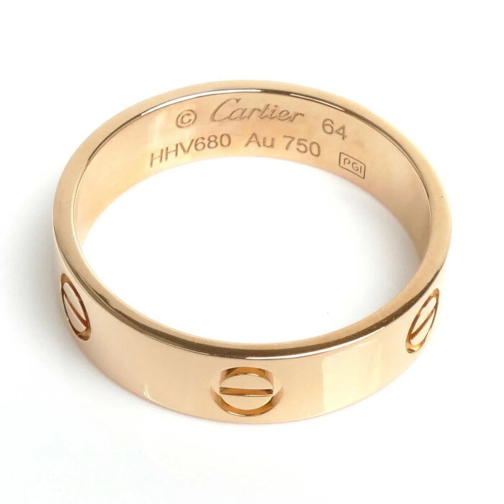 Love 64 Ring Pink Gold K18PG B4084864 7.0g CARTIER Size 23.5 Men's Pre-Owned (Good)