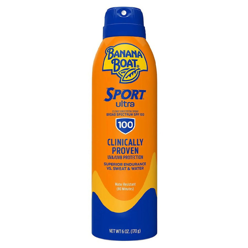 SPF Spray 100 Boat Sunscreen Banana Clear Sport Ultra
