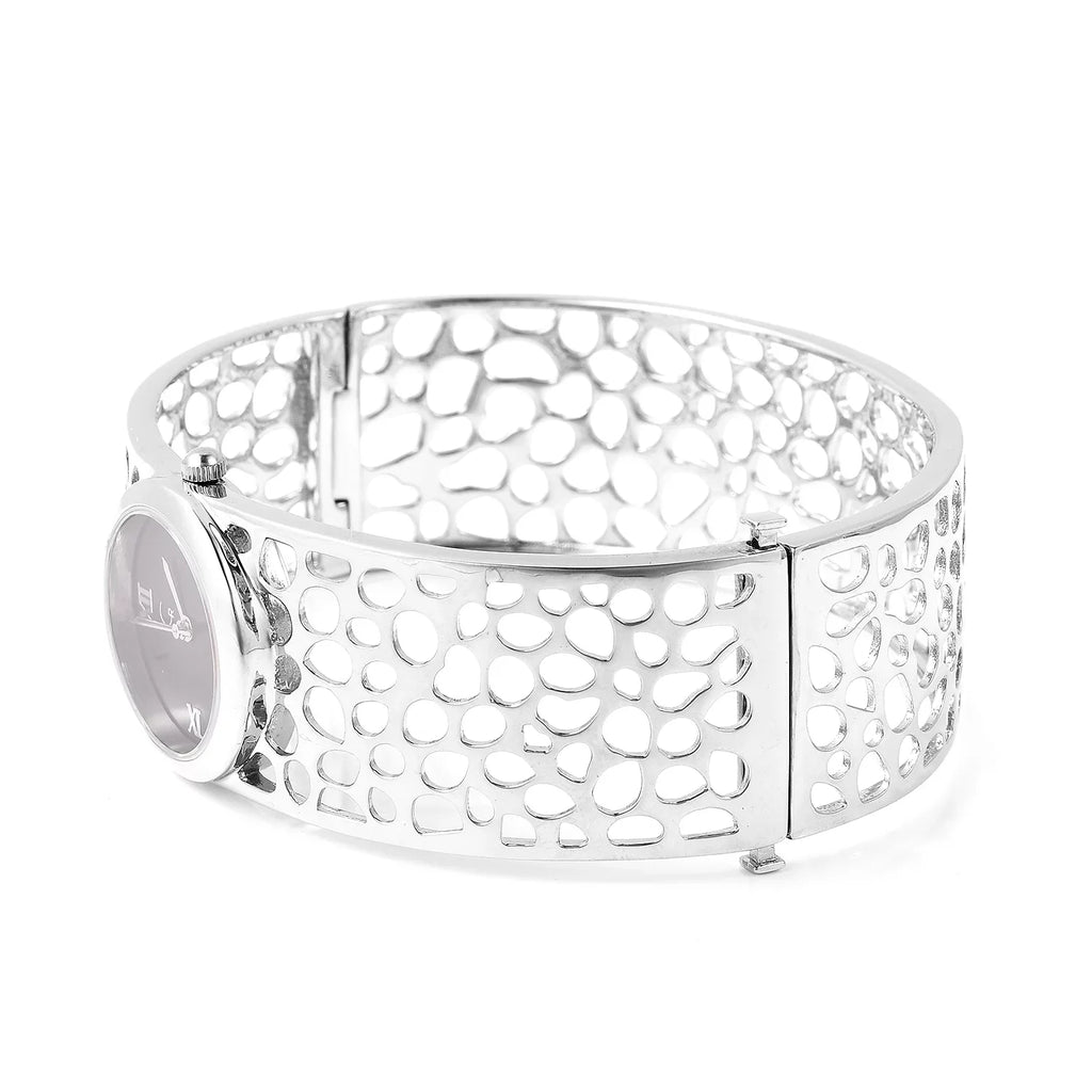 Galley Back Swiss Rachel Bracelet Movement Bangle 7.5 Watch Silver in