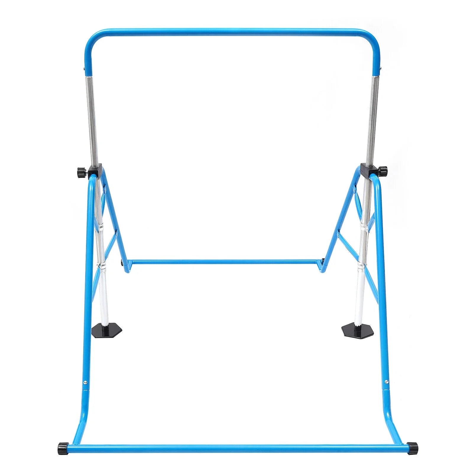 Junior Gym Max Horizontal Training For Adjustable Kids ZhdnBhnos Load Gymnastics Bar Blue Folding Home 100kg/220.5lbs Bar