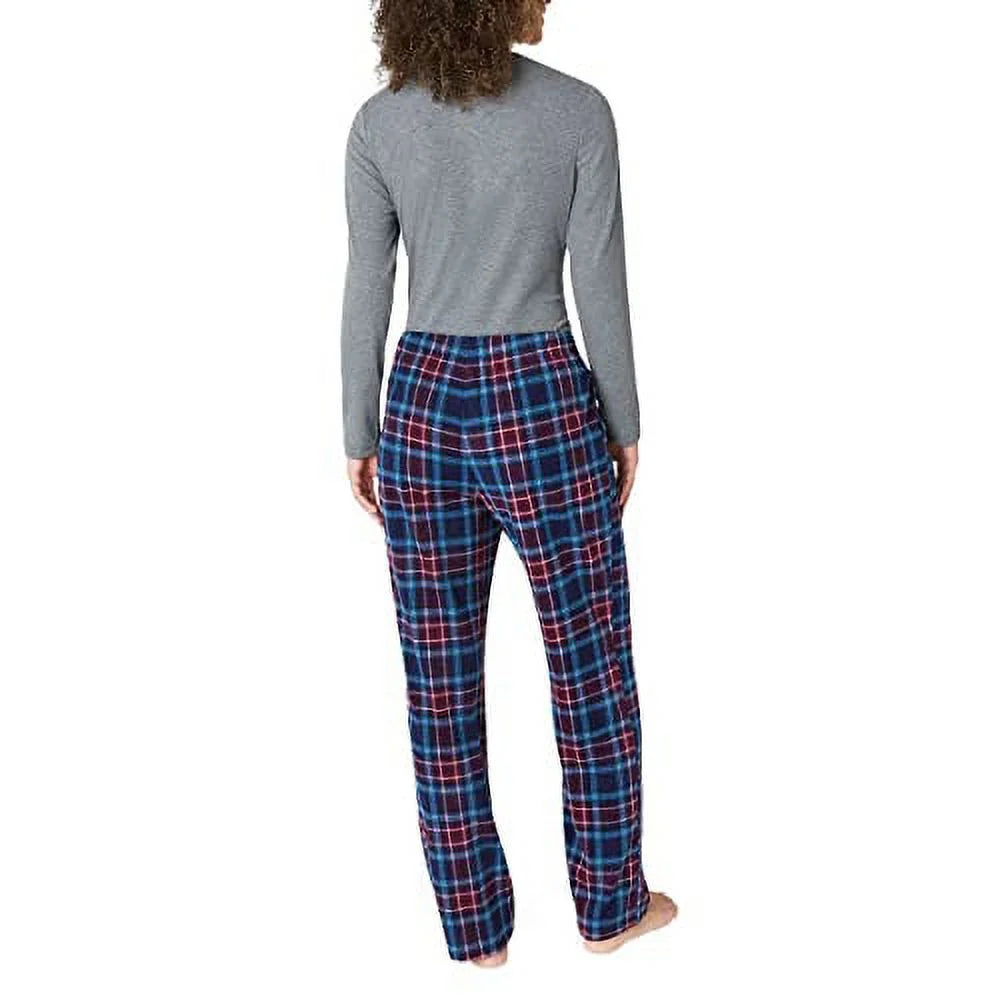 Pajama 3-Piece Large) Eddie Set Waffle Knit Women's Bauer (Gray,