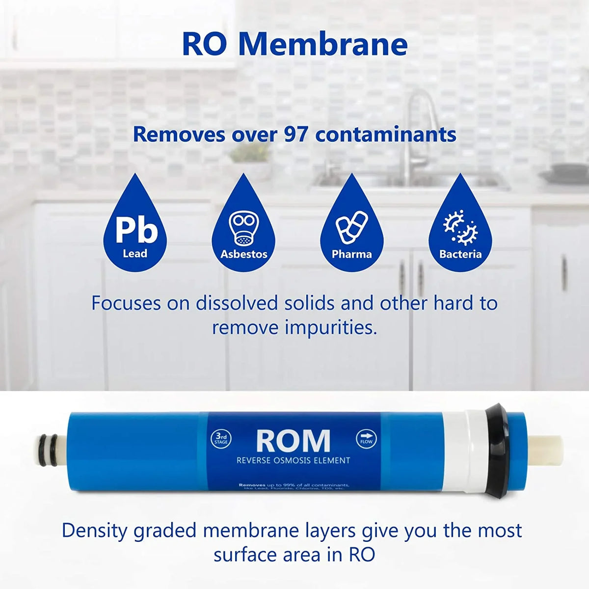 Countertop Year Quick System And Carbon Sediment 1 1?4” Cartridges Membrane Filter RO Filter Reverse Filters Replacement Connect 7 Set Set Filters GDP Filter Osmosis 100