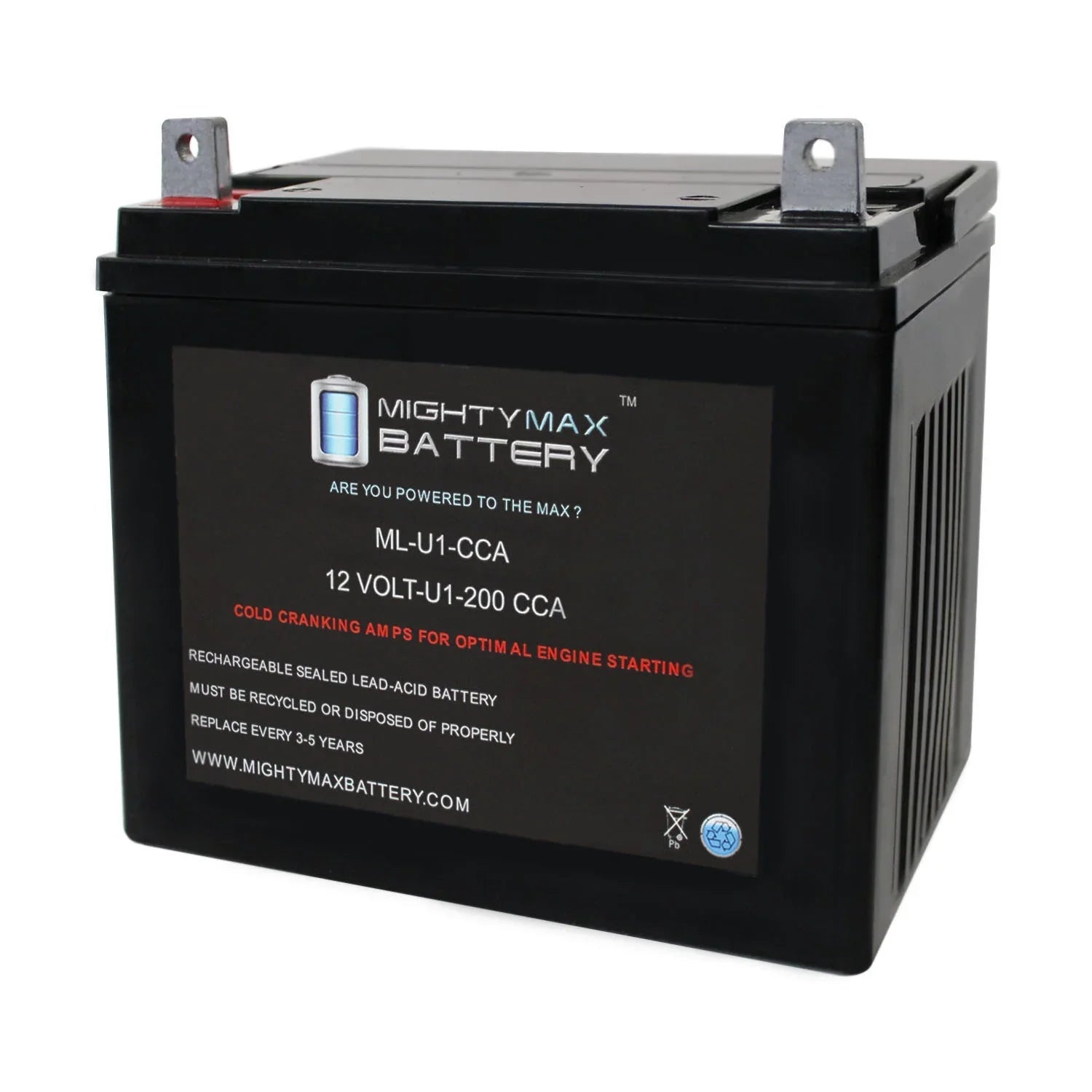 Walk 200CCA Battery 12V Bobcat BZT2000 ML-U1 Textron for Mower Behind
