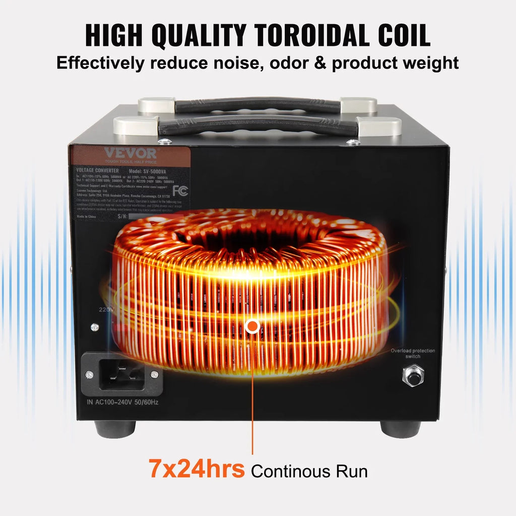 220V-110V Transformer Step CE Up/Down Converter Voltage BENTISM /110V-220V 2000W