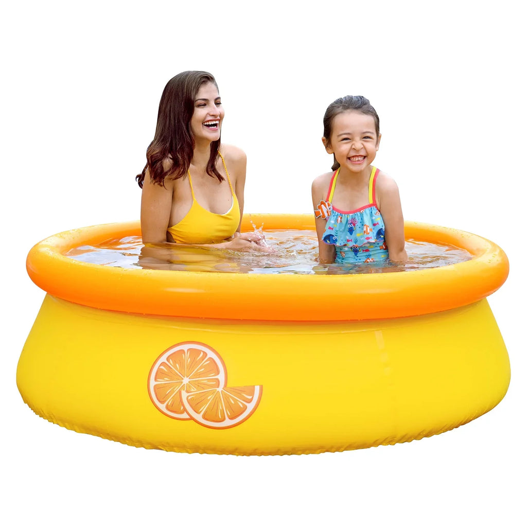 Pool & Set Pack) Prompt JLeisure Inflatable (2 Orange Swimming Outdoor