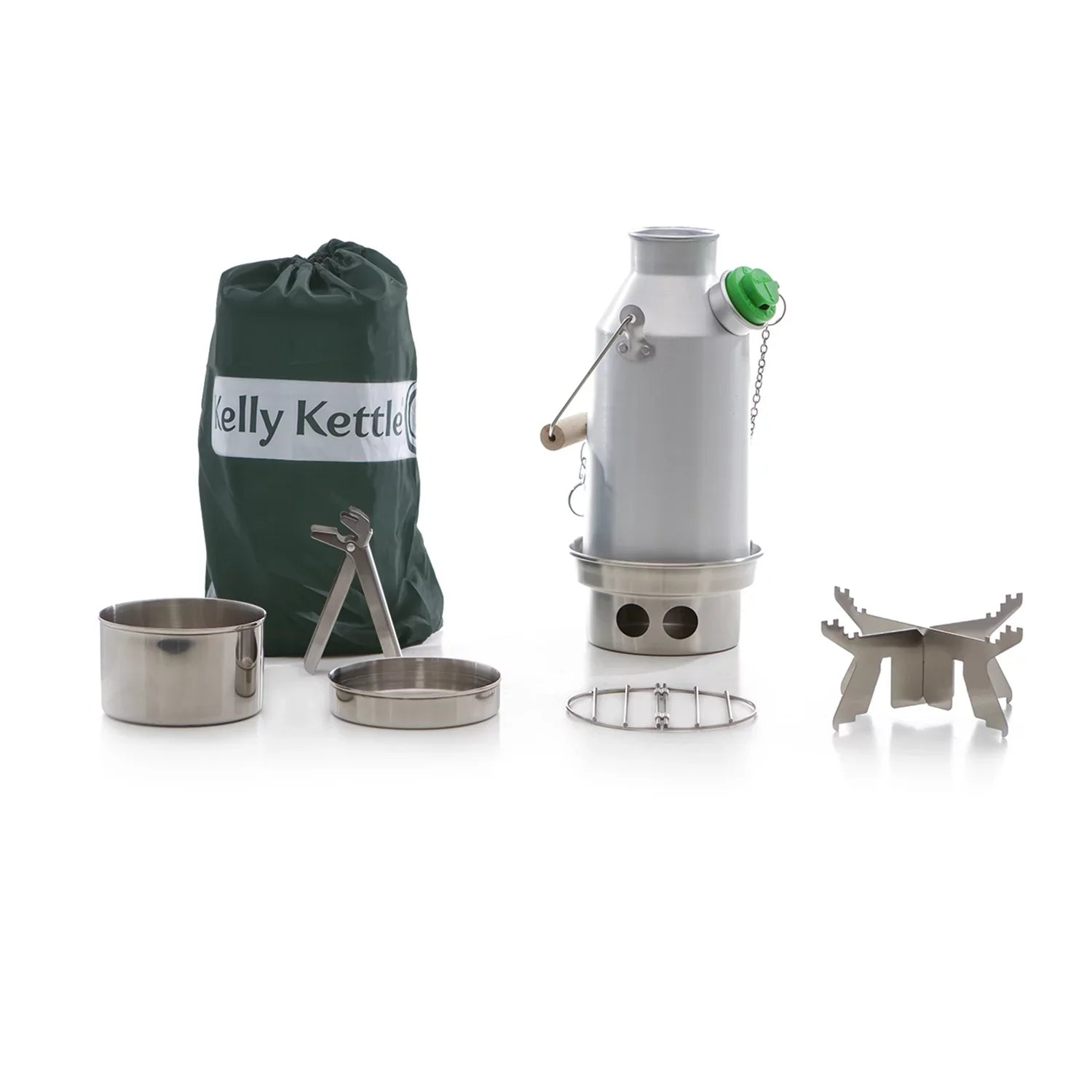 (Small) - Aluminum Anodized Trekker Basic Kit Kettle Kelly