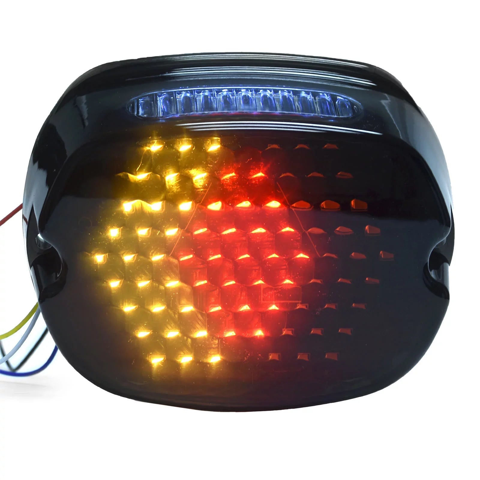 Classic Turn Fits - Glide Electra Light Tail CVO Headlights Light Smoke Round Krator Running Signals Harley 2006-2013 FLHTCUSE Most with 6-1/4" Profile Ultra Davidson Low Compatible Brake Light LED