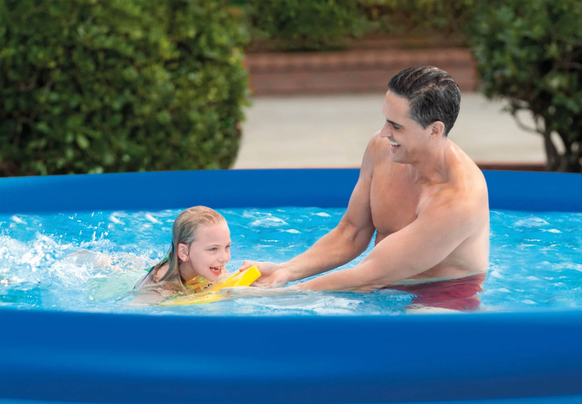 with Outdoor Set Filter Pool 32" x Inflatable Cover Pump Easy Intex 13' &