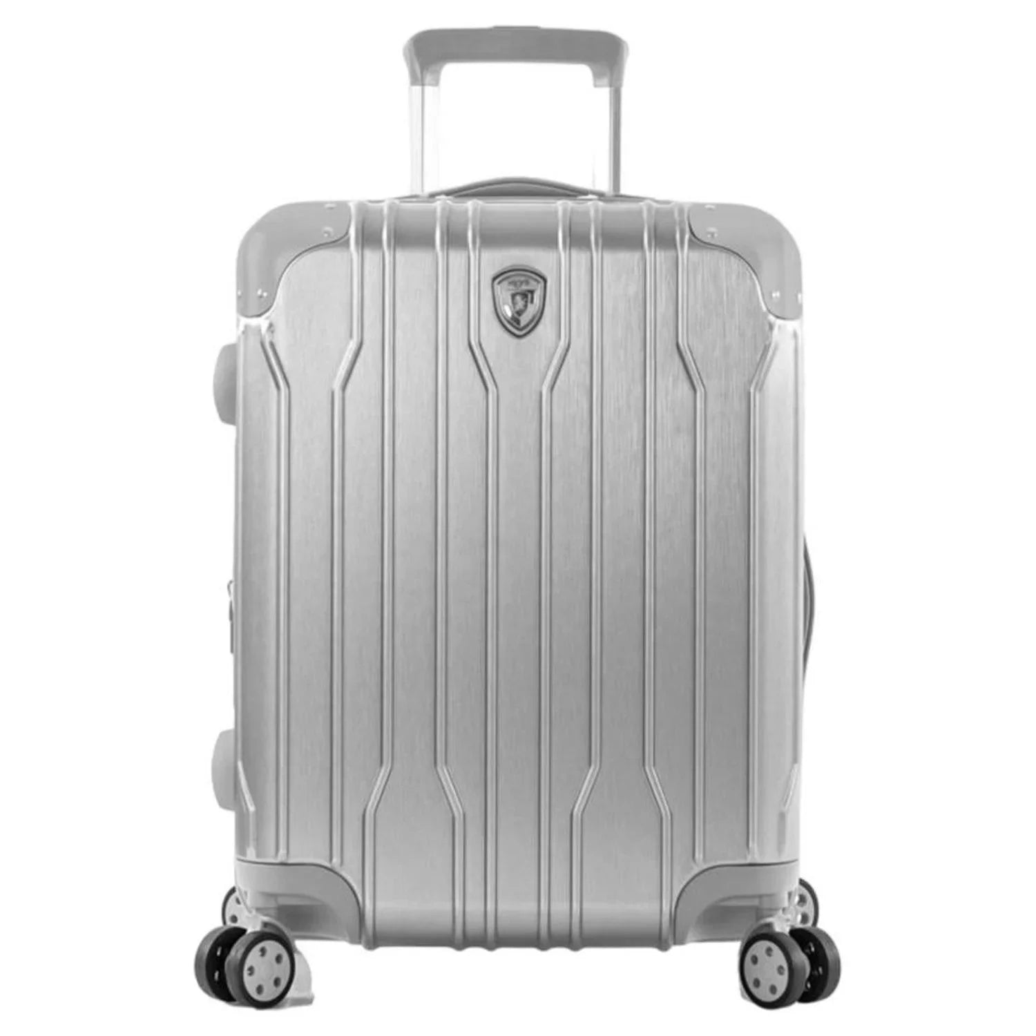 Expandable, Spinner System Combination Telescopic Heys Carry-On Luggage 21-Inch Lock, Handle TSA with Wheels Xtrak Silver Lightweight,