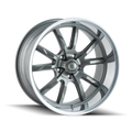 0Et 20X8.5 650 5X120.65 Ridler 83.82Cb Grey/Polished Lip